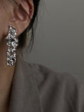 OOTDGIRL 2024 New Original Stylish S925 Silver Needle Hollow Irregular Geometry Earrings