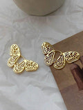 OOTDGIRL 2024 New Original Stylish Butterfly Shaped Diamond Earrings