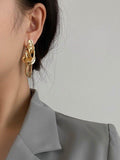 OOTDGIRL 2024 New Original Stylish Solid Color Irregular Geometric Earrings