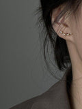 OOTDGIRL 2024 New Original Geometry Shiny Earrings Accessories