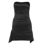 OOTDGIRL Sexy Black Strapless Mini Dress   YM1523