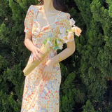 OOTDGIRL Retro floral dress  YM1545