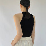 OOTDGIRL  Summer Women Tanks Korean Fashion Streetwear Sexy Crop Camis Casual Female Slim Stretch Sleeveless Tops Summer New