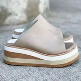 OOTDGIRL 2024 summer new women's slippers Brazilian style wedges outdoor casual shoes  heels  sandals  slides