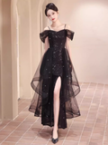 OOTDGIRL Black A-line Dress  YM1483