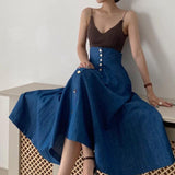 OOTDGIRL 2024 New Niche V-neck Knitted Camisole & High-waisted Skirt Suits Set