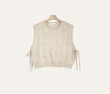 OOTDGIRL 2024 New Spring Autumn Women's  SweaterCoffee Cream Argyle Vest
