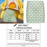 Ootdgirl  Harajuku Hand-Painted Green Skirt Girls Y2K Aesthetic Floral Printed Graphic High-Waisted Mini Skirts Women Streetwear
