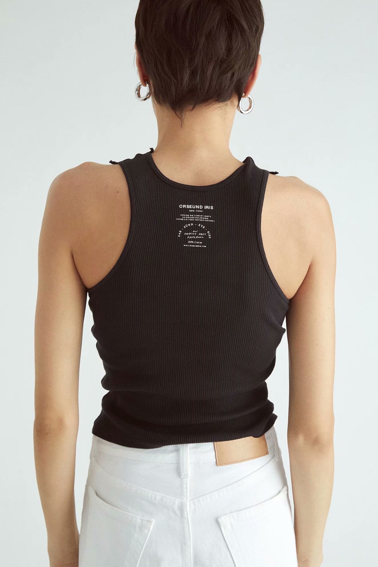 OOTDGIRL Embroidery Letter Women Tank Tops Sleeveless Ribbed Short Crop Top Mujer Verano 2022 Fashion Streetwear Casual Clothes
