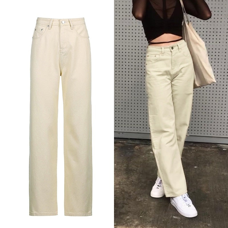 Ootdgirl  Brown Vintage Baggy Jeans Women 90S Streetwear Pockets Wide Leg Cargo Pants Low Waist Straight Denim Trousers 2022