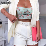 Ootdgirl Casual Blazer Pant Suits Long Sleeve Women Two Piece Set White Pink Yellow Summer Autumn 2 Piece Shorts Set
