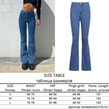 Ootdgirl  Casual Solid Simple Flare Jeans For Girls Female Fashion 2022 Women's Vintage Denim Pants High Waisted Trouser Harajuku Capris
