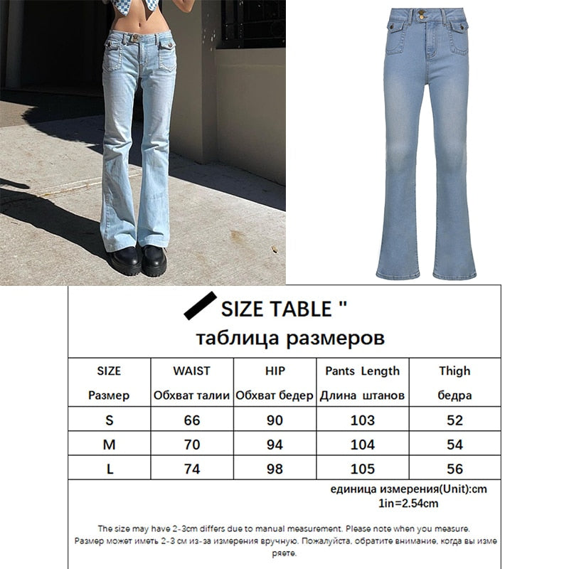 Ootdgirl  90S Star Pattern Blue Jeans Female Retro Denim Pants For Women Vintage Harajuku High Waist Full Length Trousers Capris
