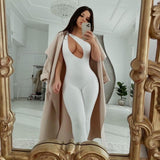 Ootdgirl   White One Piece Jumpsuit Womens Summer Clothing 2022 Active Wear Bodycon Rompers  Items C16-BE21
