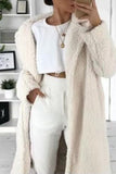 OOTDGIRL 2024 Fashion Woman style outwears Lapel Plush Long Coat