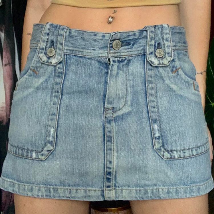 Ootdgirl  Women's Jean Skirts Y2K Casual Low Waisted Ladies Mini Denim Skirt Summer Streetwear Korean  Skirt Harajuku Bottoms