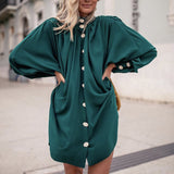 Ootdgirl Spring Autumn Fashion Women Streetwear Long Shirts Casual Solid Color Long Sleeves Buttons Cardigan Elegant Stand Collar Shirts