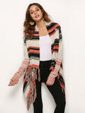 Ootdgirl  Irregular Fringe Vintagesweaters Cardigans For Women Winter Fashion Jacket Female Long Cardigan Boho Knitwear Coats