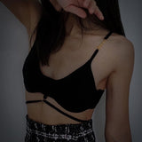 Ootdgirl  Holiday  Cut Out Backless Crop Top Summer 2022 Fashion Women Clothing Camisole Club Rib Knit Tank Tops C15-AD10