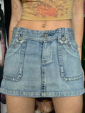 Ootdgirl  Women's Jean Skirts Y2K Casual Low Waisted Ladies Mini Denim Skirt Summer Streetwear Korean  Skirt Harajuku Bottoms