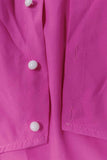 OOTDGIRL 2024 New Woman dress Solid Color Button Lantern Sleeve Midi Dress