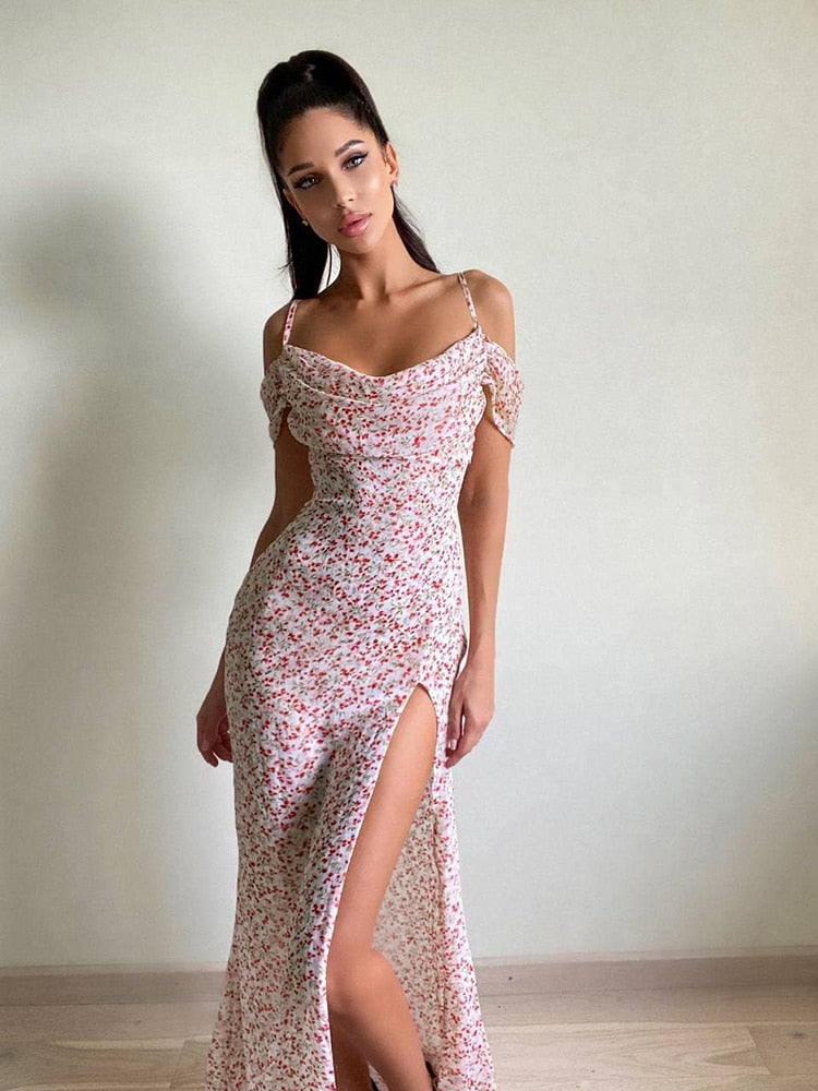 Ootdgirl  Partywear Floor Maxi Dress Sleeveless High Split Women Elegant  Summer 2022 Beach Quinceanera Dresses Chic Abayas