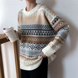 OOTDGIRL 2024 New Spring Autumn Women's  Sweater80's Grandma Knit Jumper