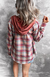 Women's Hoodie Button-Down Casual Shirt Jacket