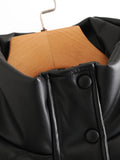 New style stand collar single breasted slim fit padded coat