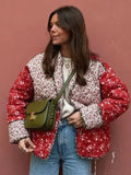 Printed Casual Loose Women's Quilted Coat