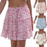 OOTDGIRL Lovemi -  Women's Fashion Stitching Floral Skirt
