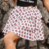 OOTDGIRL Lovemi -  Thousand Layer Cake Floral Pleated Skirt