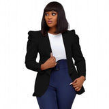 Ootdgirl  2022 Fashion Women Suits Autumn Plus Size 3XL Office Work Wears Slim Black White Houndstooth Blazer And Cardigans Ladies Jackets